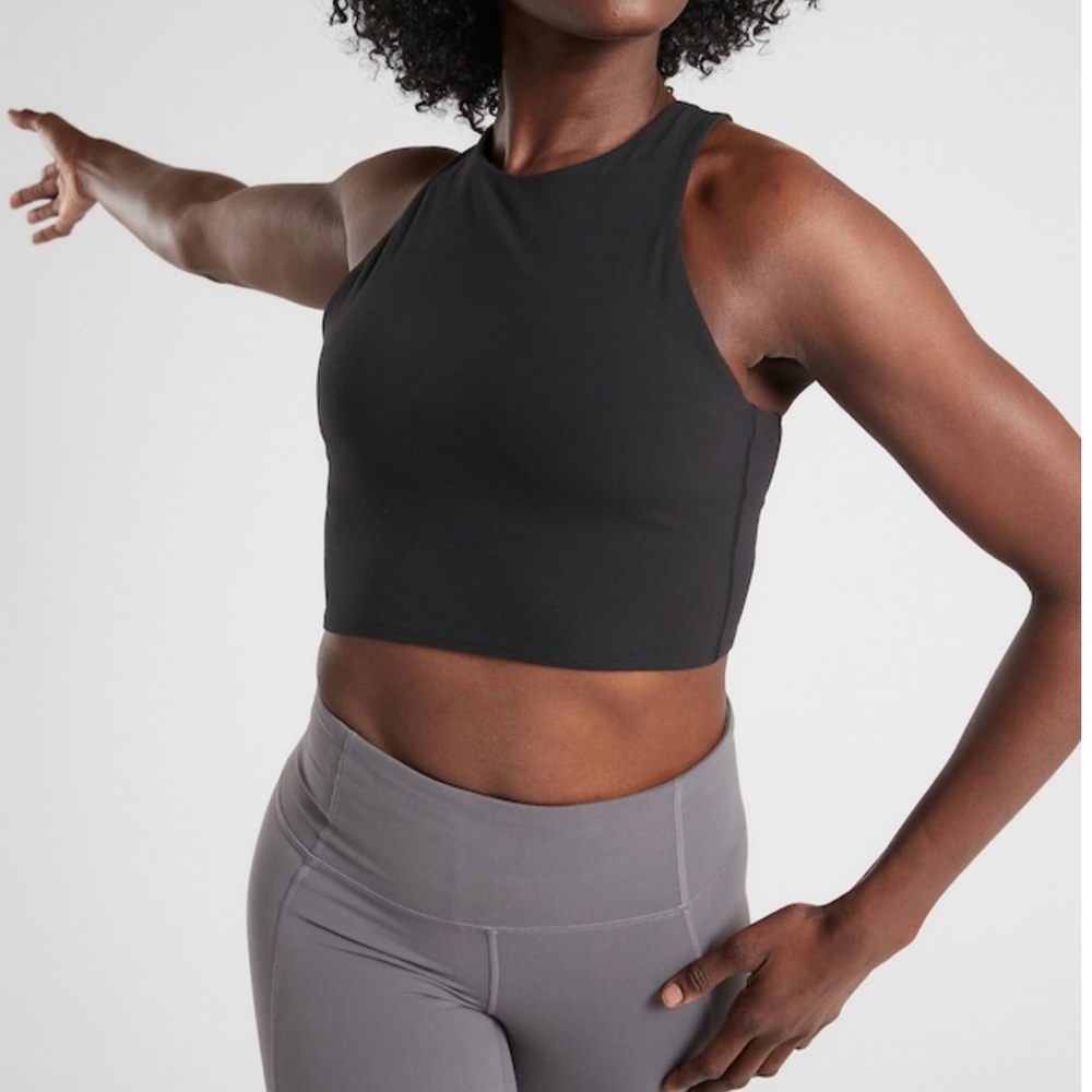 Black Athleta Conscious Crop